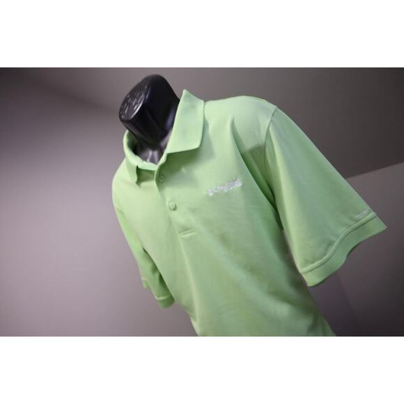 Columbia PFG Performance Green Vented Fishing Golf Polo Shirt Mens Size XL - Picture 2 of 12